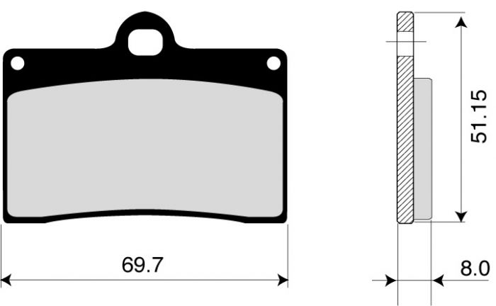 Pastiglie Freno ZCOO B001  Disco Standard (COPPIA)