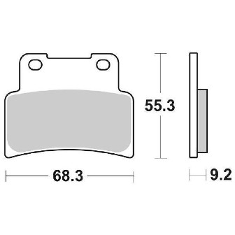PASTIGLIE FRENO ANTERIORE SINTERIZZATE PER APRILIA DORSODURO 750 / 900  - YAMAHA MT 125 - YZF R 125