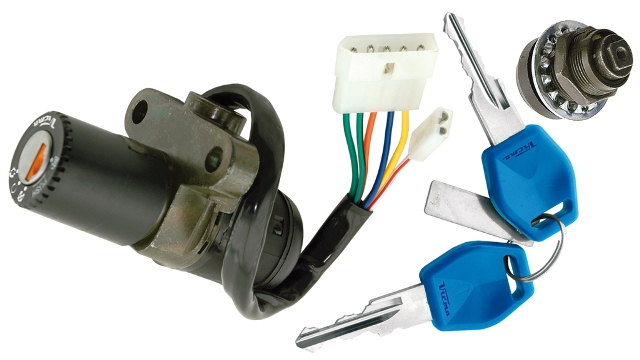 Kit serrature completo 1° equipaggiamento per DERBI GPR R 50 (97-00), GPR Replica 50 (99-01), GPR Replica Racing 50 (02-03)