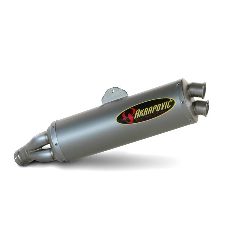 Terminale di scarico Akrapovic SPLIT-ON Ovale Titanio Omologato BMW R 1200 R (2005/2010)