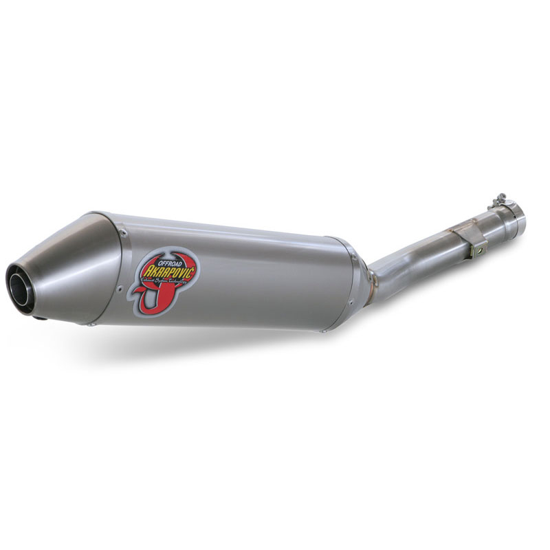 Terminale di scarico Akrapovic SPLIT-ON Ovale full Titanio con DB-Killer NON Omologato HONDA CRF 450 X (2005/2009)