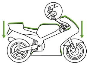 Kit abbassamento moto -40mm per TRIUMPH  Trident 660 (2021-2022)