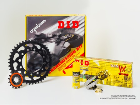 Kit TRASMISSIONE GP Racing DID Passo 520 Pignone 17, Corona 45 Denti, Catena 520 ERV7 G&G 120 MAGLIE per BMW S 1000 RR (2019>)