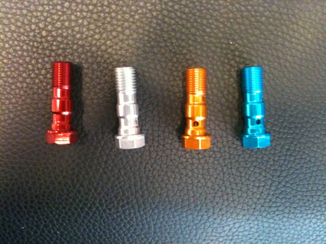 Bullone Doppio per freni in ergal lightech passo M 10 x 1