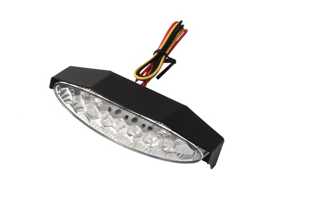 FANALINO TARGA OMOLOGATO LIGHTECH CON COPRI FARO