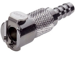 Attacco Innesto Rapido Benzina FEMMINA in OTTONE cromato dritto - 1/4