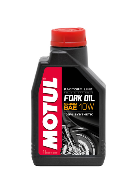 Olio Forcella MOTUL Sintetico 100%  Gradazione Sae W 10 Quantita' 1 litro