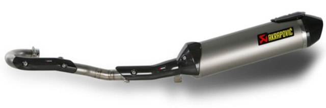 Scarico Completo Akrapovic Evolution silenziatore Full Titanio/ Fondello in Carbonio con db killer asportabile Omologato BMW G 650 X (2007/2009)