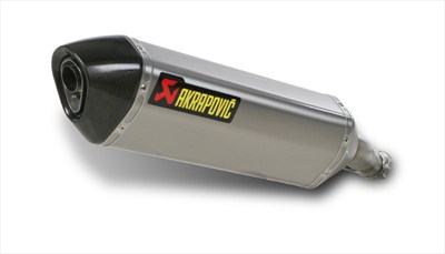 Terminali di scarico Akrapovic linea SPLIT-ON omologato, terminale in titanio per Honda CBF 600 (08-13)