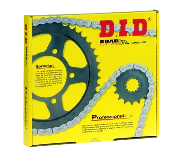 KIT Trasmissione DID - PIGNONE 13 - CORONA 48 - CATENA 428-VX 132 MAGLIE - RAPPORTI MODIFICATI -1 DI PIGNONE YAMAHA YZF-R 125 (2008/2014)