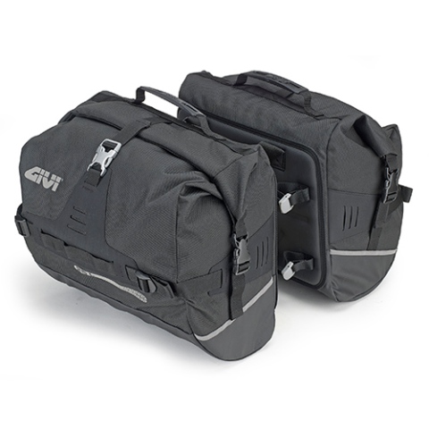 Bisacce laterali water resistant, 25+25 litri
