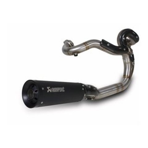 Terminali di Scarico Akrapovic Open Line (NERO) completo racing Non Omologati Cromati per HARLEY DAVIDSON V-ROAD
