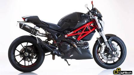 Parafango anteriore in Carbonio Opaco per DUCATI MONSTER 696 (2008-2014) / 796 (2010-2014)