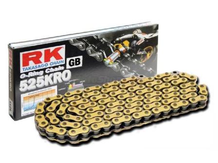 CATENA RK 525KRO COLORE ORO 120 MAGLIE CLF CON O-RING