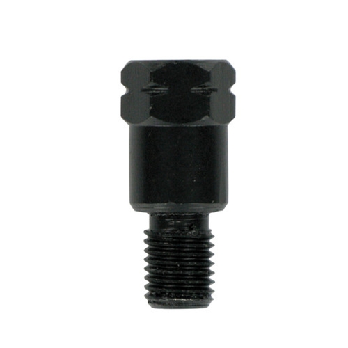 ADATTATORE UNIVERSALE NERO PER  SPECCHIO PASSO SUPERIORE M. 8 SINISTRO - PASSO INFERIORE M. 8 DESTRO
