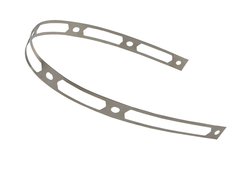 Fascetta di Ricambio in Titanio Forata per scarico Akrapovic misura mm 386x16