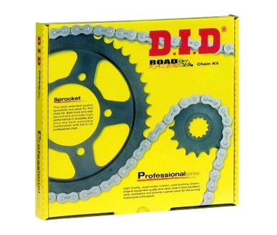 KIT DI TRASMISSIONE ORIGINALE DID - PIGNONE 15 - CORONA 48 - CATENA DID 520 VX2 G&B 106 MAGLIE  - DUCATI 400 SCRAMBLER 400 Sixty Two (2016-2018)