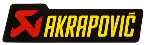 Adesivo Akrapovic resistente al calore 70x21mm