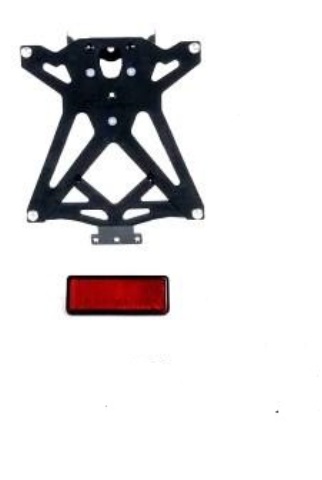Kit Porta targa LIGHTECH regolabile con catadiottro per KTM RC 125/200/390 (2017>)