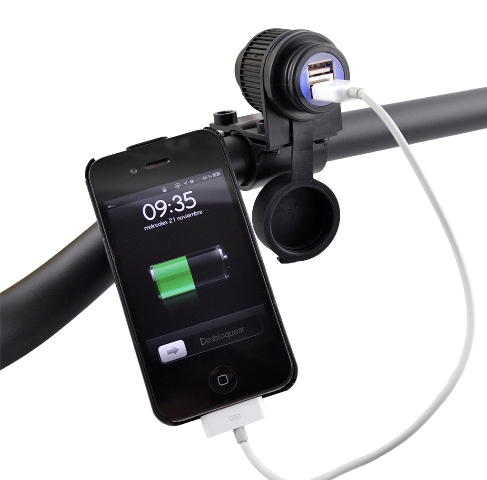 Presa USB per Moto da manubrio 12V con tenuta stagna