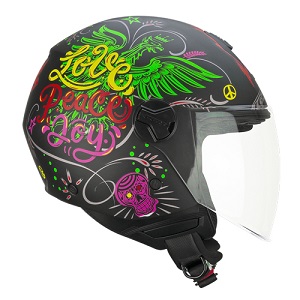 CASCO CGM OPEN FACE FLO JOY 167S  con visiera lunga 