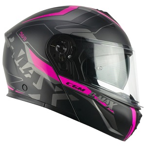 CASCO CGM MODULARE C-MAX CITY 569G NERO FUCSIA FLUO OPACO