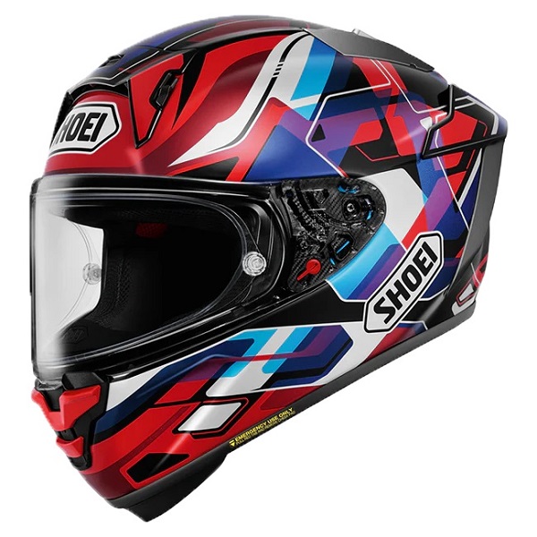 Casco Integrale Shoei X-SPR PRO Valion TC-10 Rosso / Blu / Viola