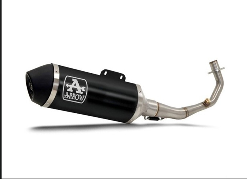 KIT COMPLETO TERMINALE URBAN ALLUMINIO DARK-INOX ARROW HONDA SH 150 (2024-2026)