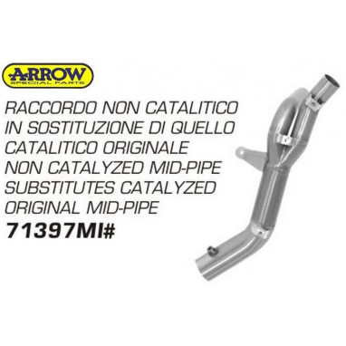 Raccordo non catalitico Arrow Yamaha R1 (2009-2014)