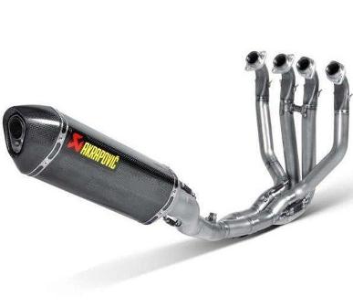 Scarico Completo Evolution Line (Carbon) AKRAPOVIC collettori in Titanio e fodero in carbonio Non Omologato per KAWASAKI ZX-10R (2016>)