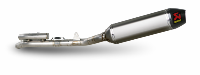 Scarico Completo Akrapovic EVOLUTION con Terminale Esagonale full Titanio e DB-Killer NON Omologato HUSQVARNA TC 250 (2009-2011)