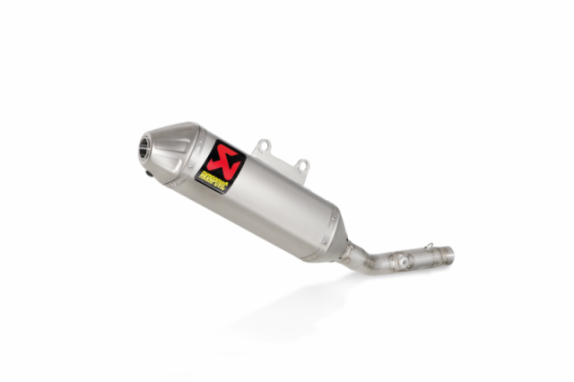 Silenziatore di scarico Akrapovic SPLIT-ON Ovale full Titanio con DB-Killer NON Omologato SUZUKI RMZ 250 112 decibel (2010/2013)