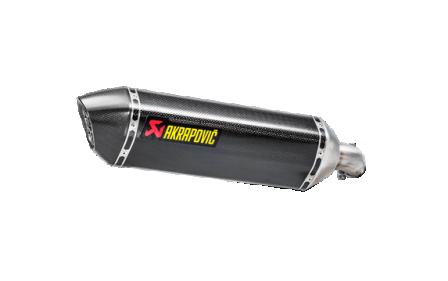 Terminale di scarico AKRAPOVIC Slip-On Line (Carbon) Omologato per Suzuki SV 650 (2017>)