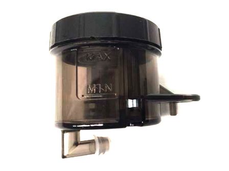 Serbatoio olio freni BREMBO S45 uscita 90° attacco foro grande fume'