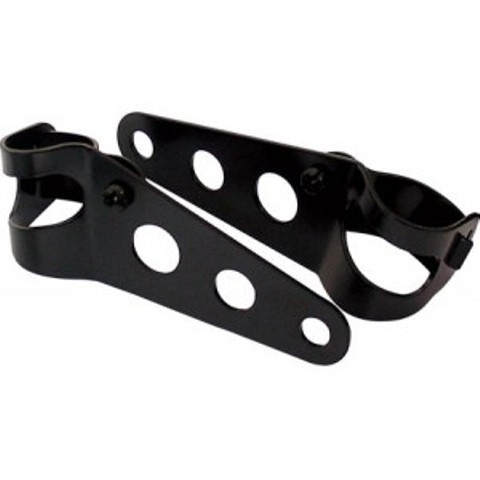 STAFFE COLORE NERO PER FISSAGGIO FANALE ANTERIORE Ø 28-37 mm circa.