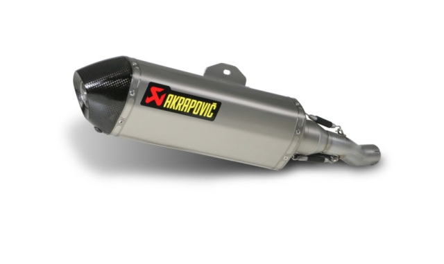 Terminale di scarico Akrapovic Linea Slip on (TITANIO) per HONDA CBR 250 R (11/13)